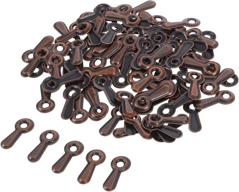 100pcs Black Photo Frame Corner Fasteners Backing Clips Repair Replacement Kit - Image 1